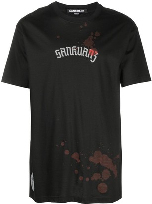 Sankuanz logo-print graphic T-shirt