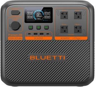 BLUETTI Premium 200 V2 Portable Power Station, 6000+ Cycle Life, Long-Lasting Battery for Home Backup & Off-Grid Use