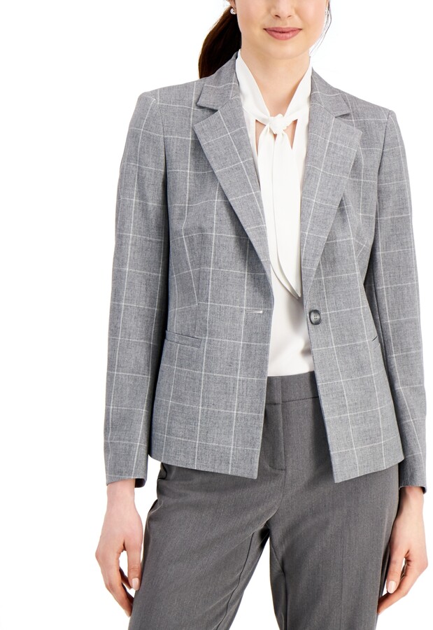 petite gray blazer