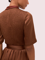 Thumbnail for your product : Kate Spade Satin Smocked Back Shirtdress