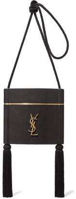 Saint Laurent Opyum Tasseled Leather Shoulder Bag - Black