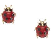 Ladybird Earrings Gold Plated 