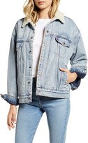 levi's women's performance sherpa lined midlength parka jacket