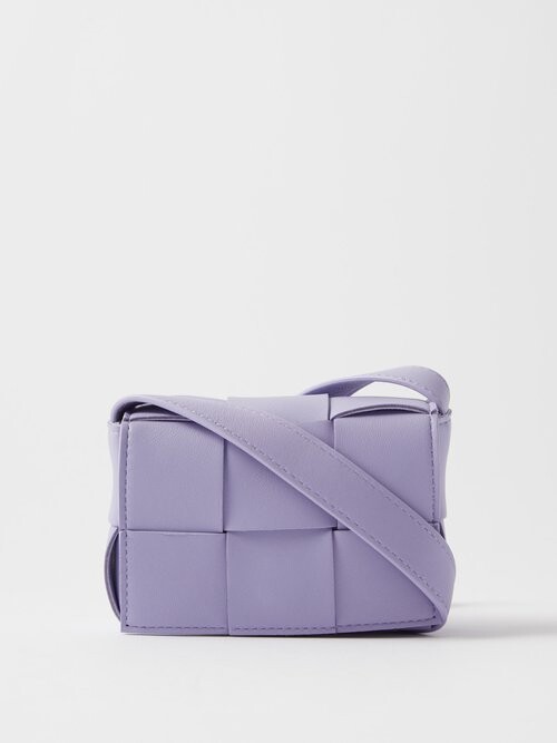 Bottega Veneta Loop intrecciato-weave mini leather cross-body bag -  ShopStyle