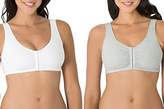 Thumbnail for your product : Fruit of the Loom Women's Front Close Builtup Sports Bra 2-Pack