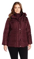 Thumbnail for your product : Details Women's Plus Size Fashion Winter Coat with Inner Attached Quilted Vest