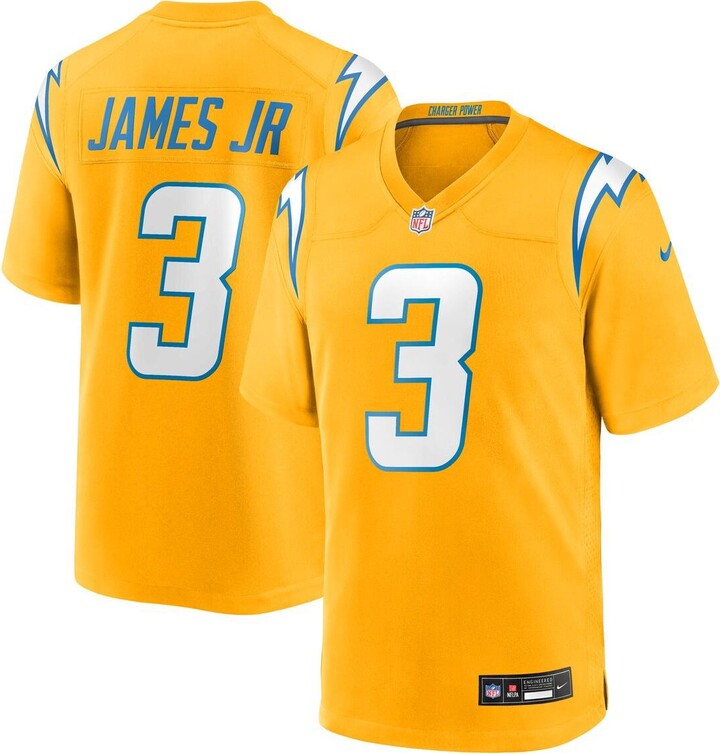 Nike Men's Derwin James Jr. Gold Los Angeles Chargers Alternate Charger Power Game Player Jersey