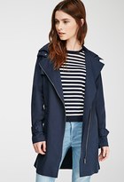 Thumbnail for your product : Forever 21 Asymmetrical Hooded Trench Coat