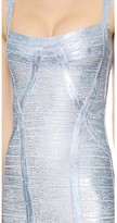 Thumbnail for your product : Herve Leger Judith Metallic Dress
