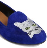 Thumbnail for your product : Park Lane Cat Detail Leather Flat Shoes