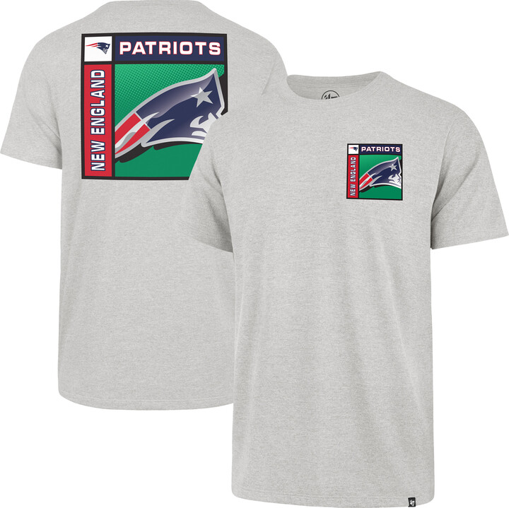 '47 Men's Gray New England Patriots Chrome Plate Franklin T-Shirt