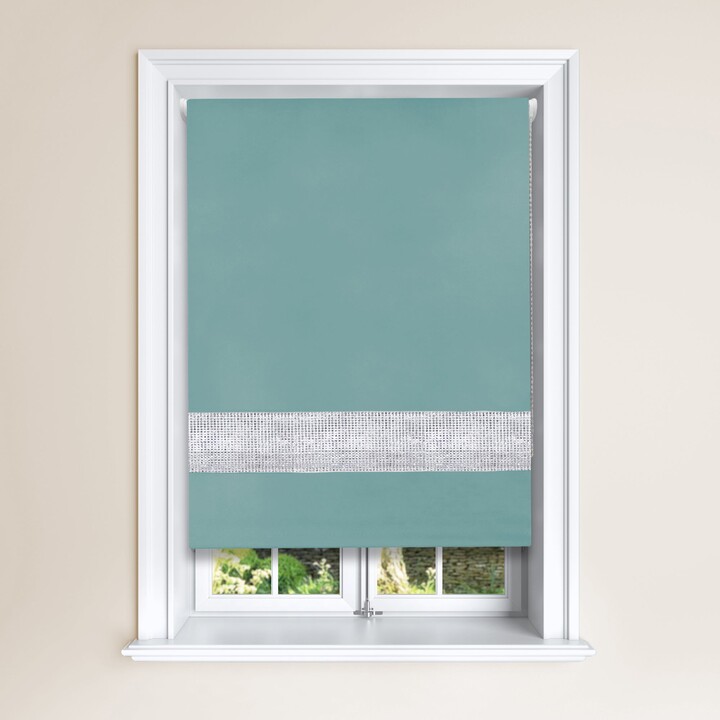 Dunelm Diamante Duck Egg Blue Blackout Roller Blind Blue ShopStyle Decor