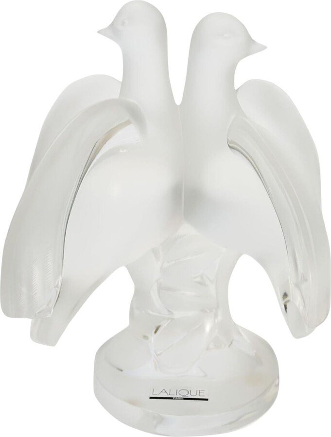 Lalique Art Nouveau Crystal "ariane" Doves Figurine