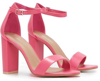 Pink Heeled Sandals | Shop the world's largest collection of fashion |  ShopStyle UK