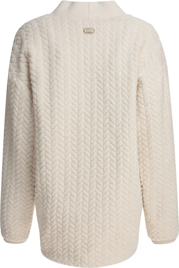 Agnona Cable-Knit Button Cardigan