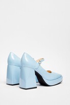 Thumbnail for your product : Nasty Gal Womens Patent Faux Leather Flare Heel Mary Jane Shoes