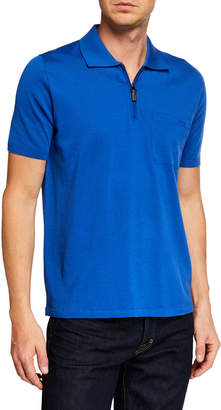 Brioni Men's Short-Sleeve Solid Polo Shirt