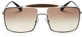 Thumbnail for your product : Prada Square Top Bar Metal Sunglasses, 58mm