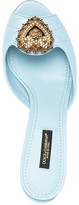 Thumbnail for your product : Dolce & Gabbana Lori Devotion quilted bejewelled mules