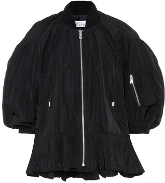 RED Valentino ruffle-trimmed bomber jacket