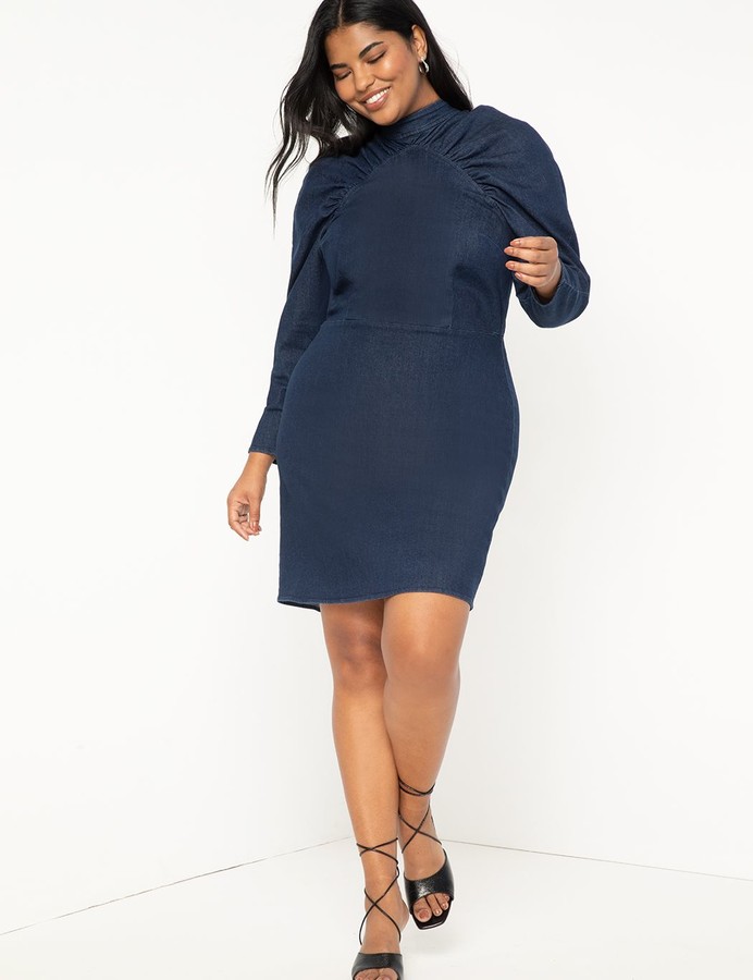 eloquii denim dress
