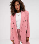 Thumbnail for your product : ASOS Tall DESIGN Tall oversized double breasted dad suit blazer
