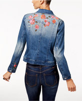 Thumbnail for your product : INC International Concepts Embroidered Denim Jacket, Only at Macy's