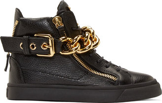 giuseppe zanotti chain sneakers