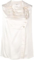 Thumbnail for your product : Chanel Pre Owned 1980 Pleated Panel Blouse
