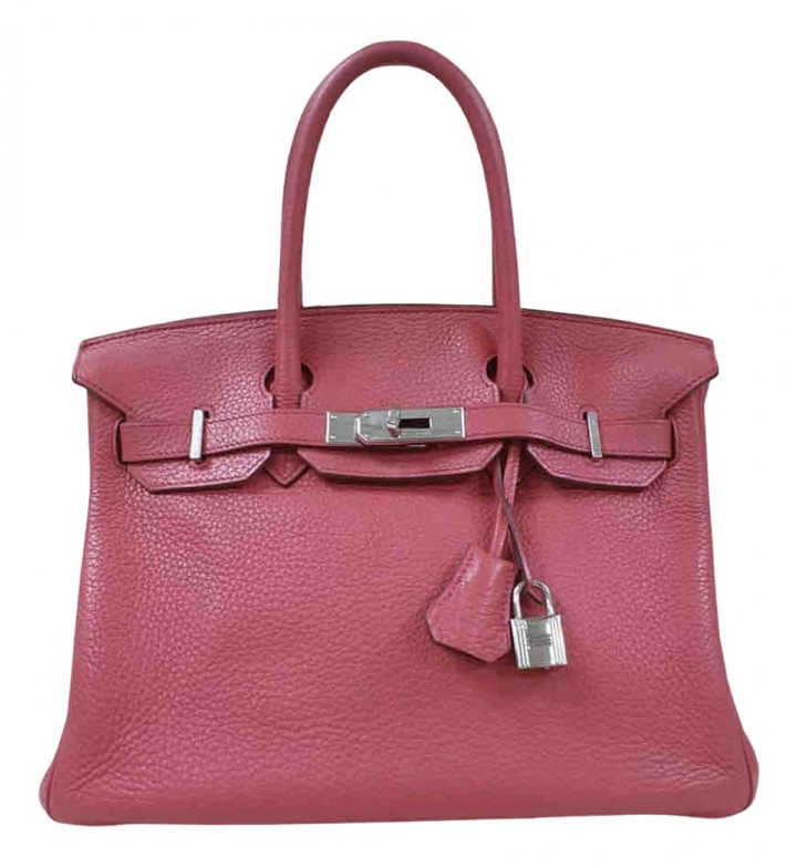 Hermã ̈S HermAs Birkin 30 Pink Leather Handbags