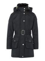 Thumbnail for your product : Barbour Girls outlaw parka jacket with tartan lining