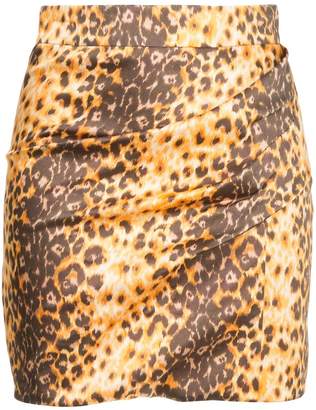 Manning Cartell jaguar print mini skirt