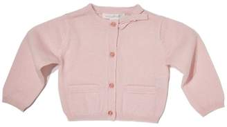 Marie Chantal Baby Girl Cashmere Bow Baby Cardigan