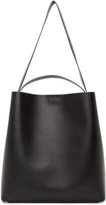 Aesther Ekme Leather Kite Asymmetric Tote Bag in Black Womens Bags Tote bags 