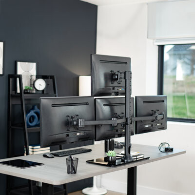 Vivo Quad Monitor Desk Stand