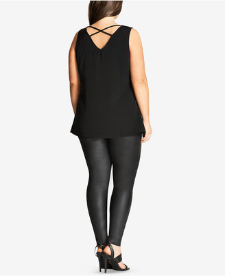 City Chic Trendy Plus Size Strappy Top