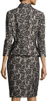 Thumbnail for your product : Albert Nipon Velvet Lace Peplum Jacket w/ Pencil Skirt