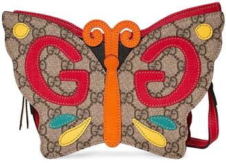 Gucci Children GG canvas butterfly bag - ShopStyle