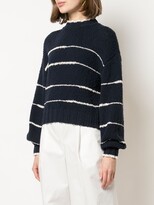 Thumbnail for your product : Proenza Schouler White Label Stripe Pouf-Sleeve Jumper