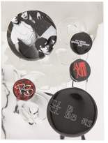 Thumbnail for your product : Raf Simons Graphic Print Badges Set - Womens - Red