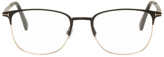 tom ford glasses black and gold