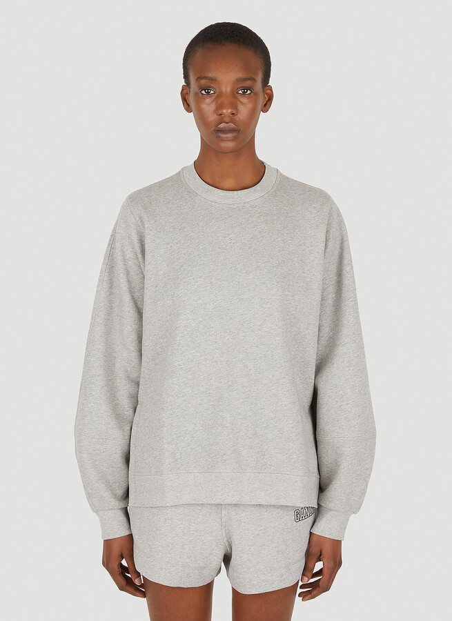 Ganni Puff Sleeve Sweatshirt - ShopStyle