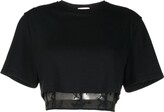 Thumbnail for your product : Alexander McQueen lace-hem cropped T-shirt