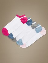 Thumbnail for your product : Marks and Spencer 5 Pair Pack Trainer Liner Socks