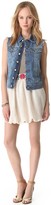 Thumbnail for your product : Kenny Embroidered Mini Bubble Skirt