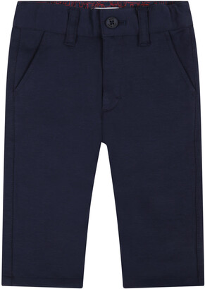 HUGO BOSS Blue Pants For Baby Boy With Logo