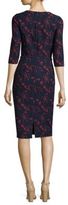 Thumbnail for your product : David Meister Floral Knee-Length Dress