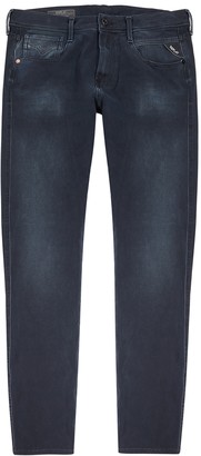 Replay Anbass Hyperflex dark blue slim-leg jeans