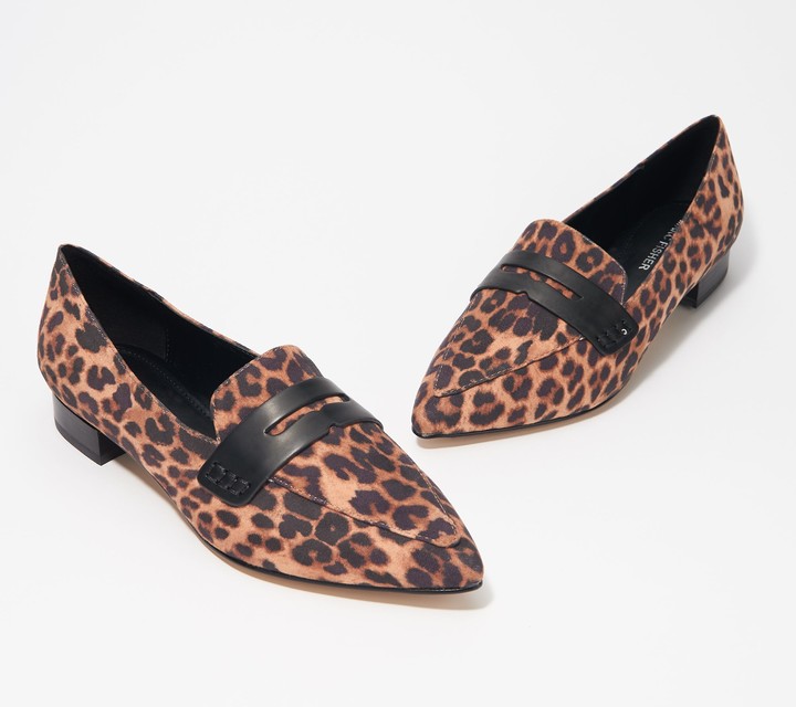 pointed toe penny loafers