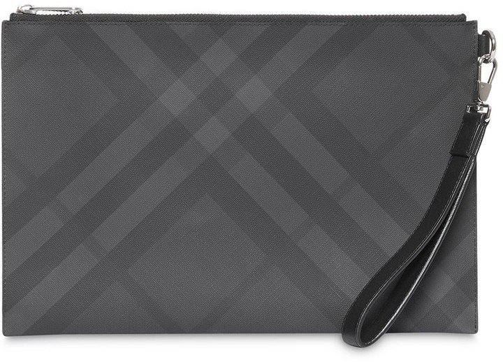 burberry london check zip pouch